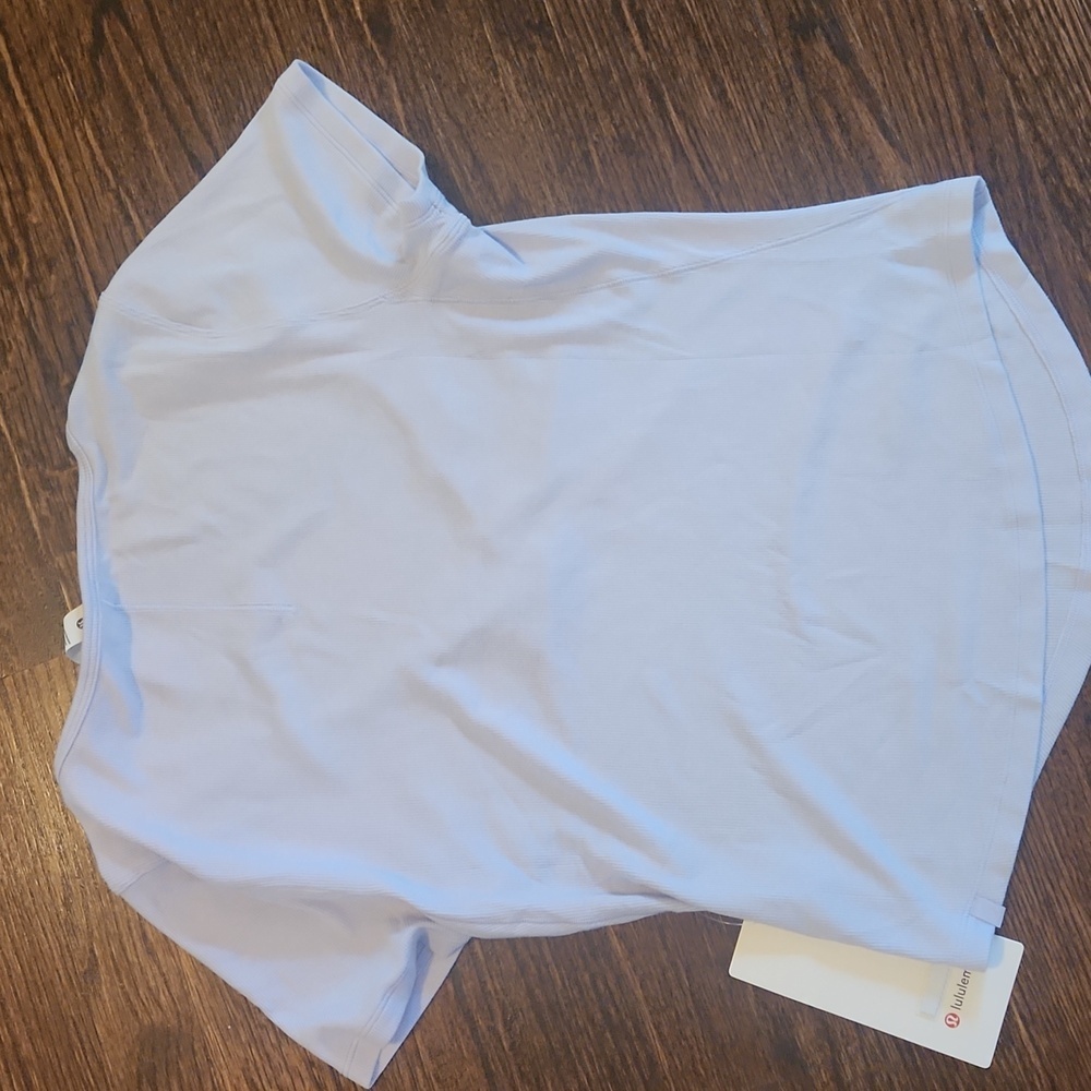 Lululemon Hold Tight Sweetheart Short-Sleeve Shirt Serene Blue NWT - Picture 5 of 6